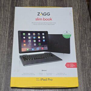 iPad Pro Slim Book Zagg Wireless Keyboard & Detachable Case